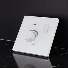 Belamy White 1 Dimmer With Switch | BE-157-SW