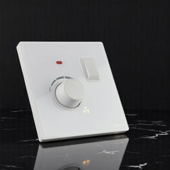 Belamy White 1 Dimmer With Switch | BE-157-SW