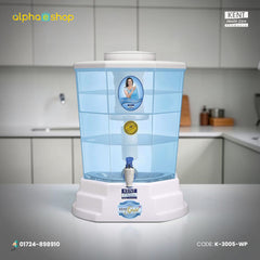 KENT Gold+ Gravity-Based Water Purifier (White & Blue) K-3005-WP