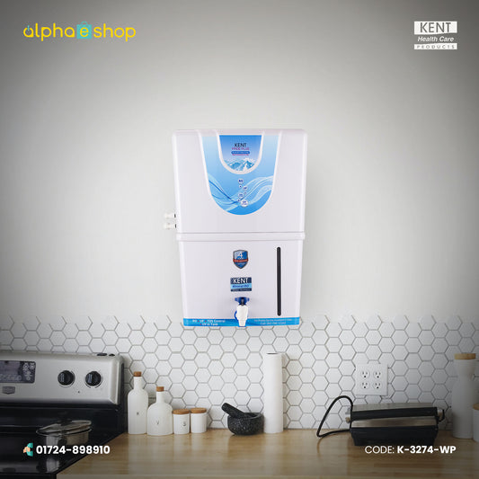 Kent Pride Plus RO + UF + UV Wall Mountable Water Purifier (White) K-3274-WP