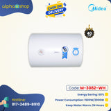 Midea Water Heater-D 40 Ltr (White) - M-3082-WH