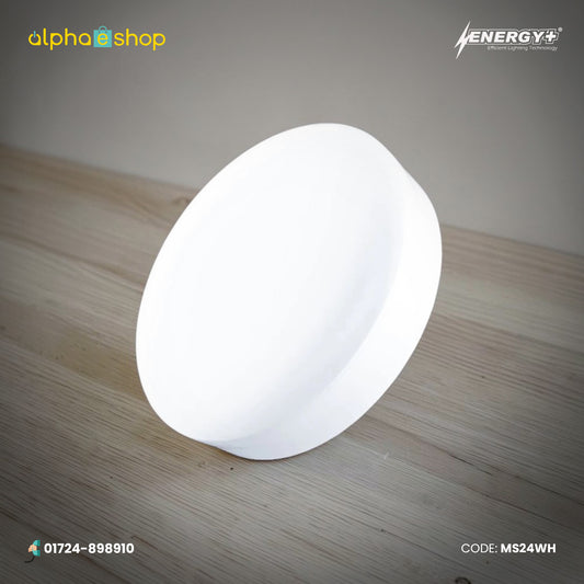 Energy Plus Moon 2027 - 24W Round Surface Panel Light (White) | MS24