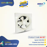 Mira 8" Ventilating Fan M-88 (White) M-137