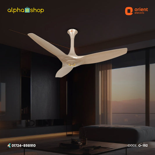 Orient Aeroquite 48" Silent Powerful Ceiling Fan (Mystic Gold) O-192
