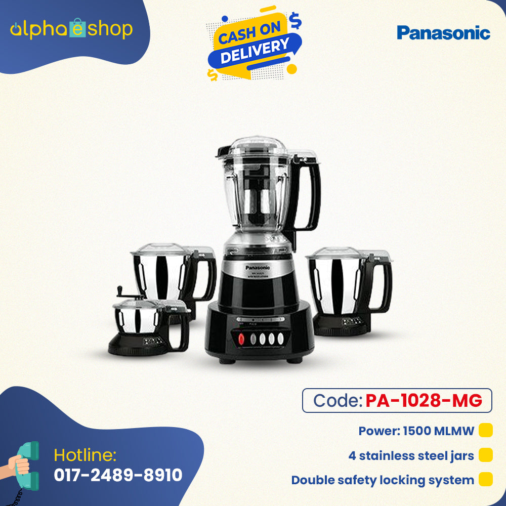 Panasonic MX -V425 (Coral Black) 1500W Super Mixer Grinder - Blender PA-1028-MG