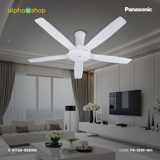 Panasonic F-M14dz Bayu 5-Blade Ceiling Fan White (PA-2220-WH)