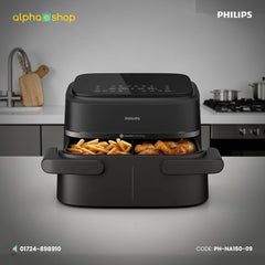 Philips NA150/09 1000 Series Compact Dual Basket Air Fryer | PH-NA150-09