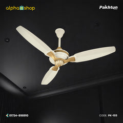 Pakhtun Sultan 52-inch BLDC Inverter Ceiling Fan (Chrome White) | PK-103