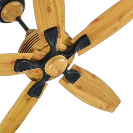 Pakhtun Penta 5 -56 inch BLDC Inverter Remote Control Ceiling Fan (Light Wood) | PK-112