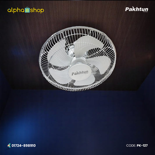 Pakhtun D-400 16-Inch-High Speed Ceiling Mount Fan (White) | PK-127