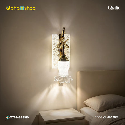 Qulik Crystal Flower Branch Wall Light (QL-10651WL)