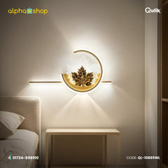 Qulik Gold Crescent Leaf Wall Light (QL-10885WL)