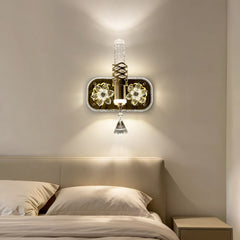 Qulik Gold Crystal Lotus Wall Light (QL-10991WL)