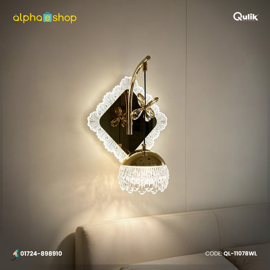 Qulik Gold Crystal Wall Light (QL-11078WL)