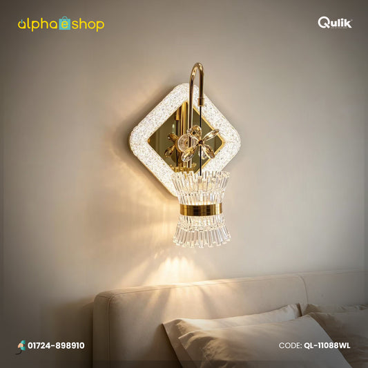 Qulik Gold Crystal Diamond Wall Light (QL-11088WL)