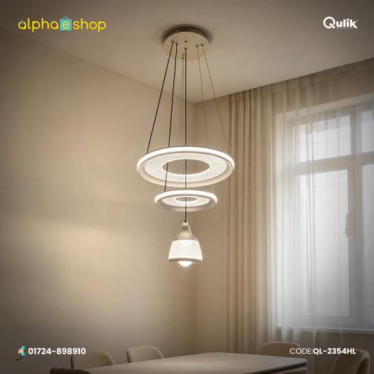 Qulik Gold Crystal Halo Bell Hanging Light (QL-2354HL)