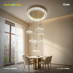 Qulik Gold Crystal Petal Hanging Light (QL-2419HL)