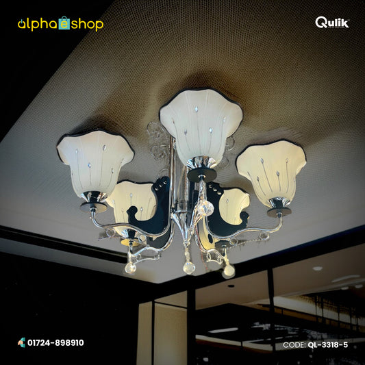 Qulik Modern NamberLily Chandelier Hanging 3 color Light (QL-3318-5)