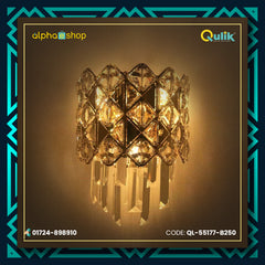 Qulik Modern Wall Lamp Basket Gold Plated Crystal Wall Appliques (QL-55177-B250)