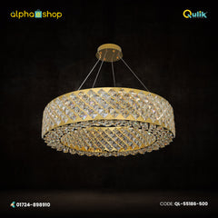 Qulik Modern Luxury Decorative Crystal Ring Pendant Chandelier For Living Room(QL-55186-500)