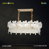 Qulik QL-70002-300-800 Floral Glass Ceiling Light - Artful Elegance, Adjustable Diameter, 2-Year Warranty. Enhance your space with the enchanting beauty of floral-inspired design.