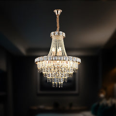 Qulik Modern Material Luxury Indoor High Ceiling 3 color LED Ceiling Light (QL-70016-500)