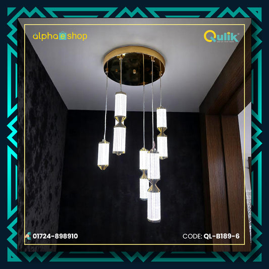 Qulik Modern Verona Glow 3 Color Hanging Lights (QL-B189-6)