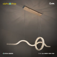 Qulik Crystal Luxury Chandelier LED Light (French Gold)- (QL-D8921-1200-FGD)