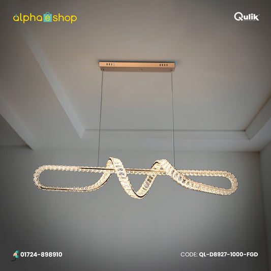 Qulik Modern Crystal Luxury Chandelier LED Light (French Gold)- (QL-D8927-1000-FGD)