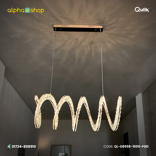 Qulik Modern Luxury Chandelier LED Light (French Gold)- (QL-D8938-1000-FGD)