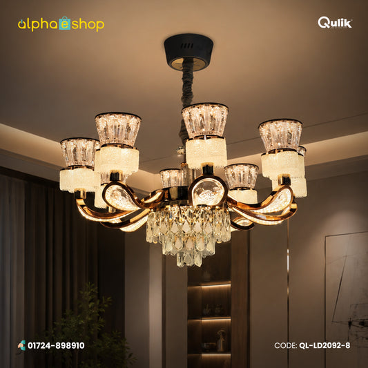 Qulik LED Crystal Chandelier Light (QL-LD2092-8)