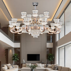 Qulik LED Crystal Chandelier Light (QL-LD2093-10+5)