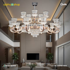 Qulik LED Crystal Chandelier Light (QL-LD2093-10+5)