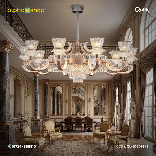 Qulik LED Crystal Chandelier Light (QL-LD2093-8)