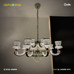 Qulik LED Crystal Chandelier Light (QL-LD2098-10+5)