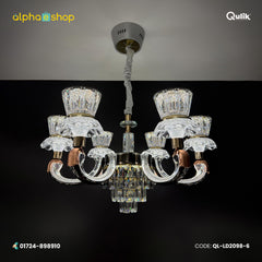 Qulik LED Crystal Chandelier Light (QL-LD2098-6)
