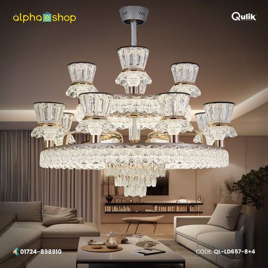 Qulik Modern LED Chandelier Light (QL-LD657-8+4)