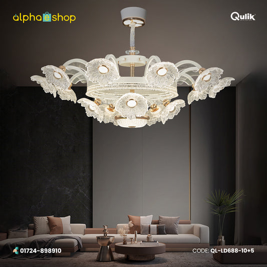 Qulik Modern LED Crystal Chandelier Light (QL-LD688-10+5)