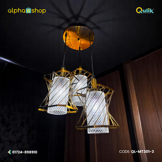 Qulik Modern Ornix Halo 3 Color Hanging Lights (QL-MT301-3)