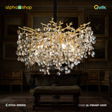Qulik Baronial Beauty Luxury Decorative Chandelier Electroplated silver Ceiling Lights (QL-P8048F-D600)