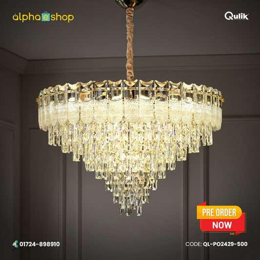 Qulik Modern Luxury Crystal Chandelier Pendant Lights (QL-PO2429-500)