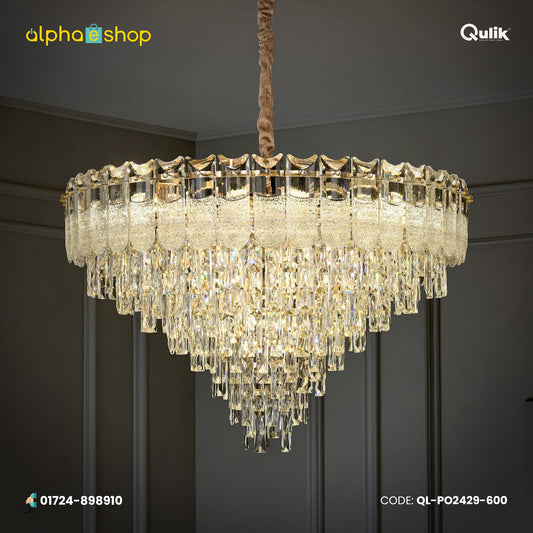 Qulik Modern Luxury Crystal Chandelier Pendant Lights (QL-PO2429-600)