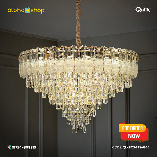 Qulik Modern Luxury Crystal Chandelier Pendant Lights (QL-PO2429-600)