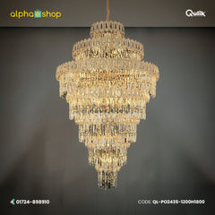 Qulik Crystal Chandelier Spiral Light (QL-PO2435-1200H1800)