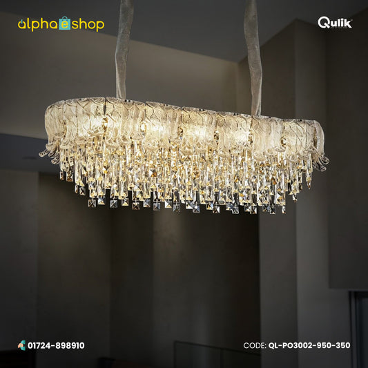 Qulik Decorative Chandeliers  Crystal Pendant Hanging Lights (QL-PO3002-950-350)