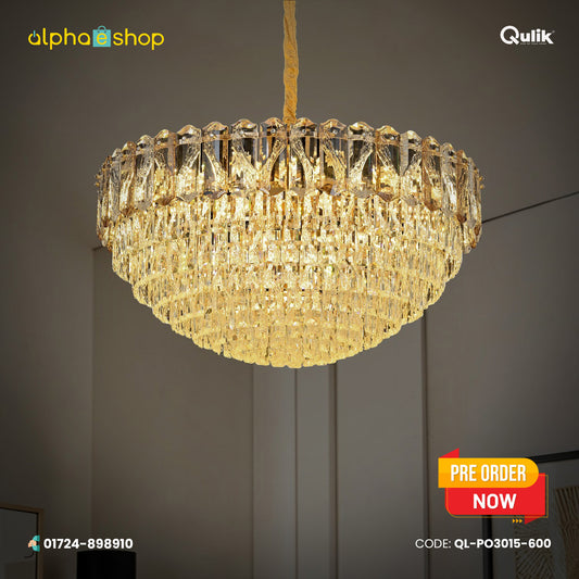 Qulik Modern Crystal Chandelier Contemporary Crystal Pendant Light (QL-PO3015-600)