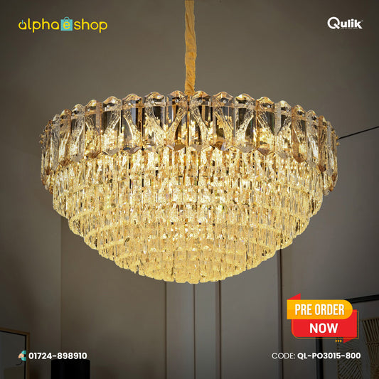 Qulik Modern Crystal Chandelier Contemporary Crystal Pendant Light (QL-PO3015-800)
