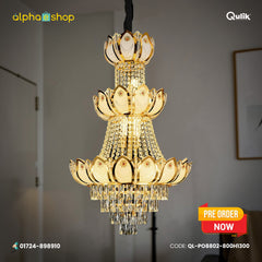 Qulik Modern Crystal Chandelier light (QL-PO8802-800H1300)