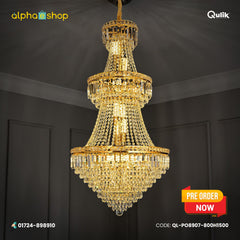 Qulik Modern Crystal Chandelie Modern Light (QL-PO8907-800H1500)