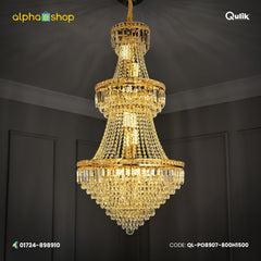 Qulik Modern Crystal Chandelie Modern Light (QL-PO8907-800H1500)